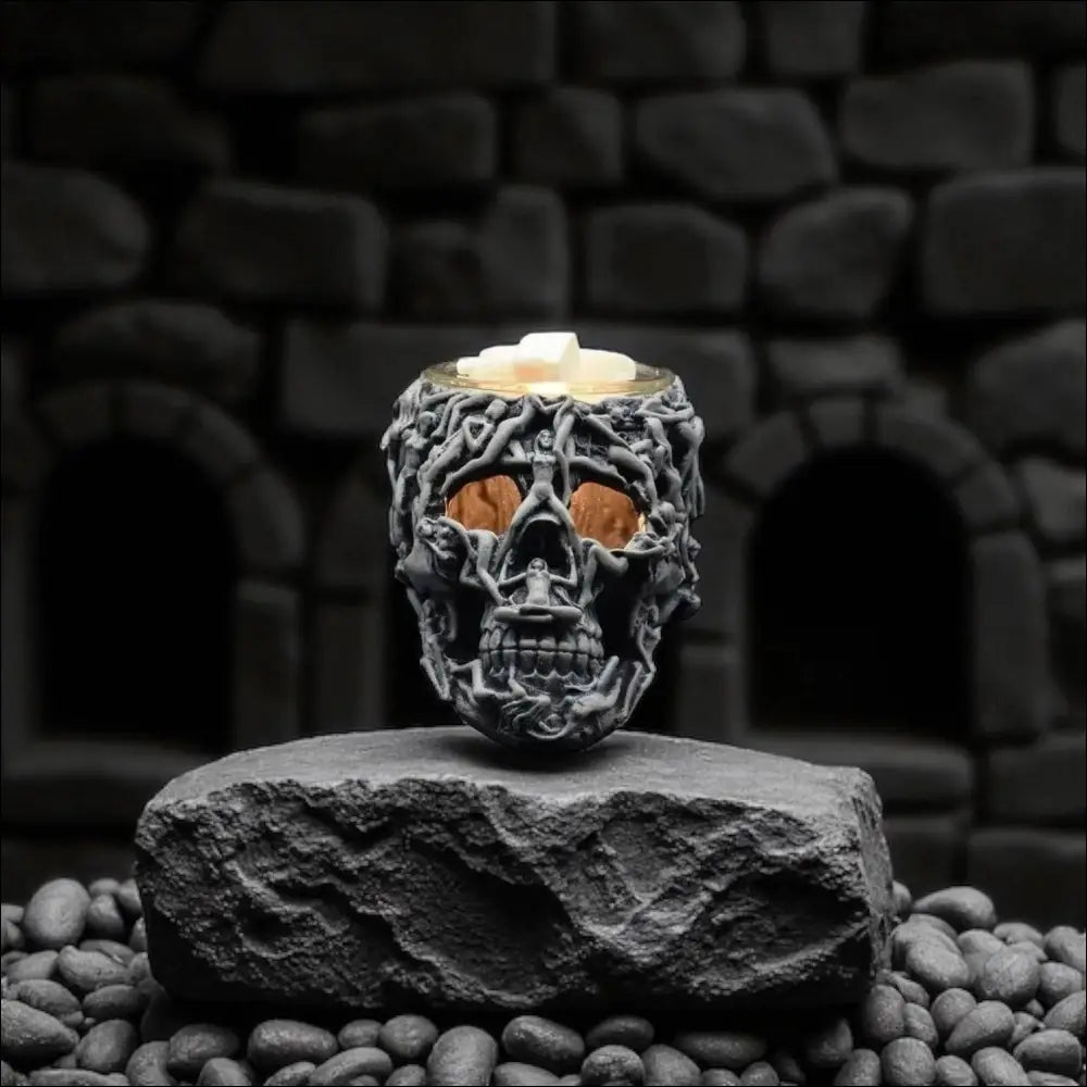 Skull ladies wax and oil warmer electric decorative