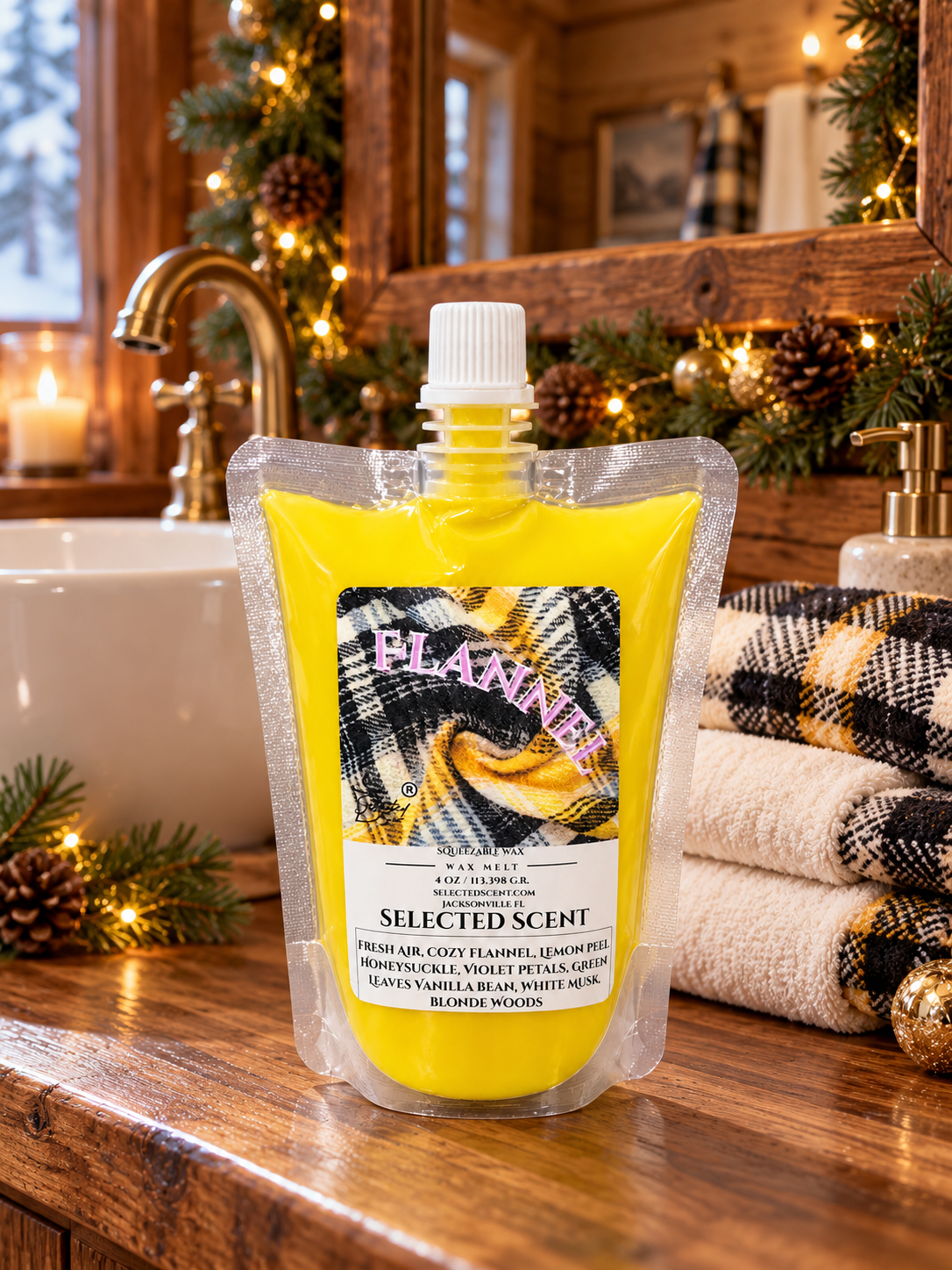 Flannel Squeezable Wax Melt | Holiday Wax Melts