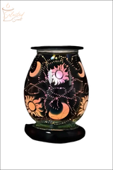 Selected Scent Electric Decorative Warmer with sun and moon design and intricate light patterns
