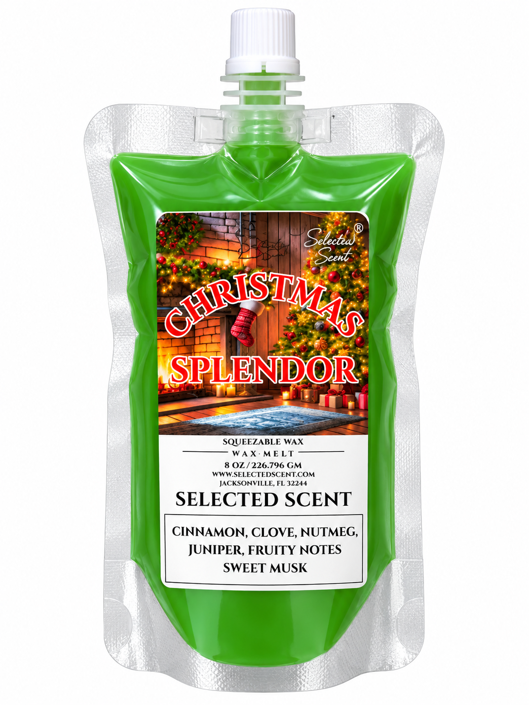Christmas Splendor Squeezable Wax Melt | Holiday Wax Melts