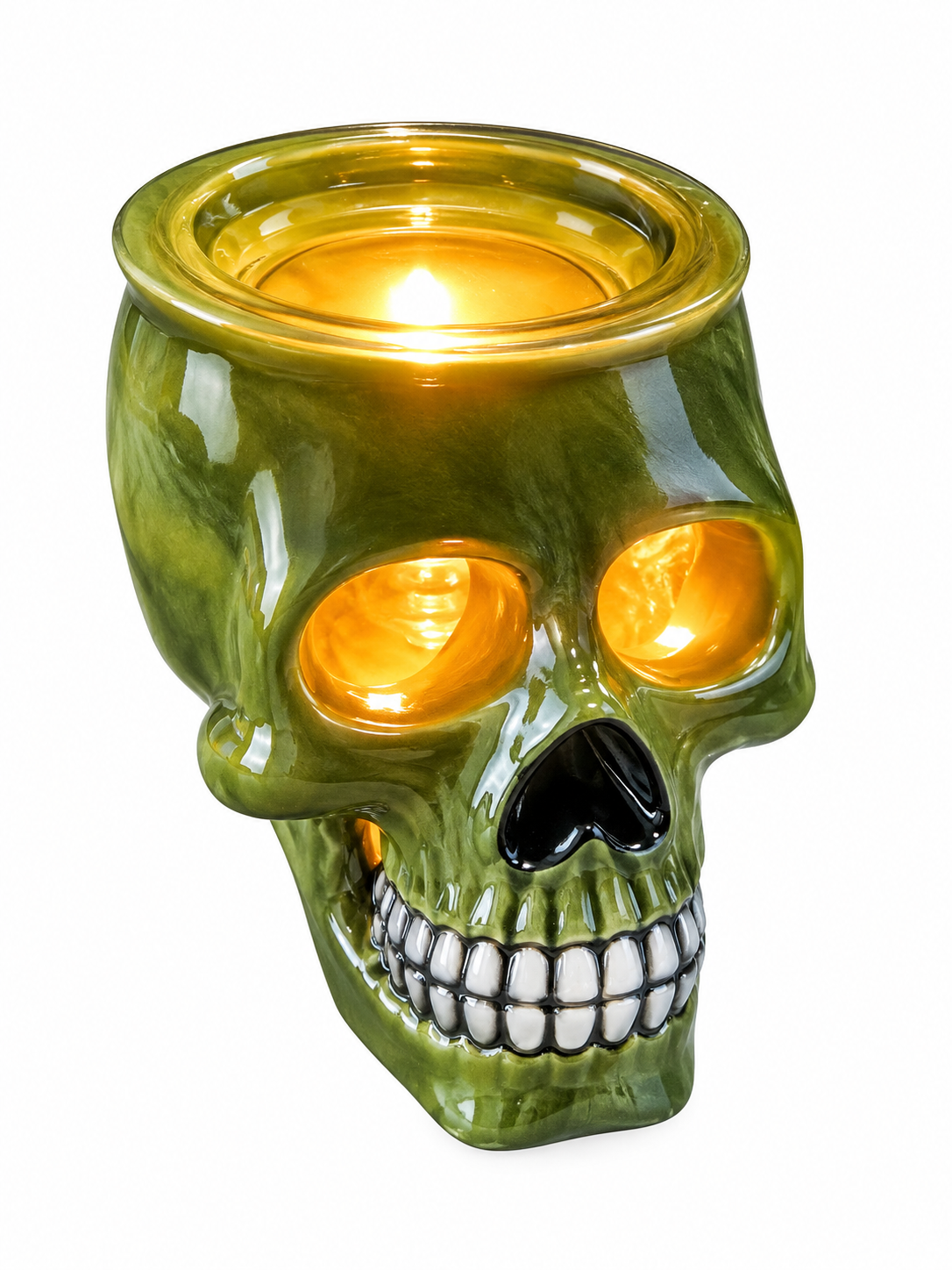 Skull, Special Leaf, Wax And Oil Warmer Electric Decorative Warmer