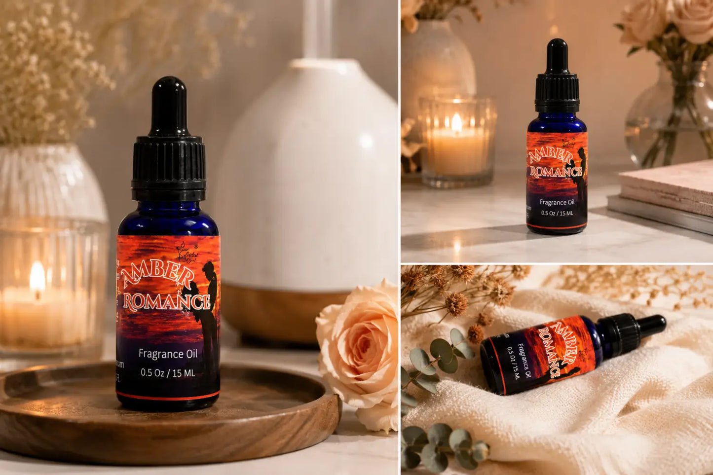 Amber romance 100% fragrance oil – warm & vanilla home by selected scent