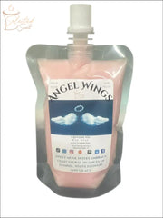 Selected Scent Angel Wings long lasting squeezable wax melts in pink pouch with floral fragrance