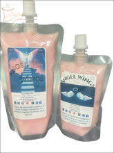 Selected Scent Angel Wings long lasting squeezable wax melts in pink resealable pouches with floral musk scent