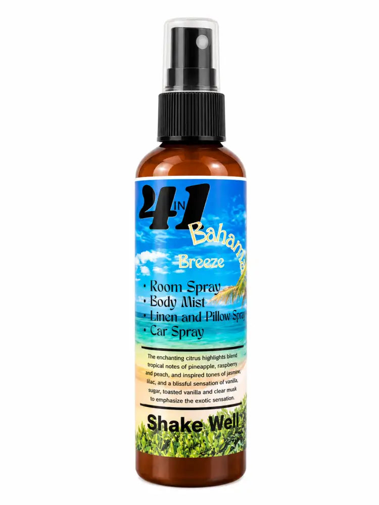 Bahama breeze 4-in-1 tropical scent air & body spray - 4 ounces