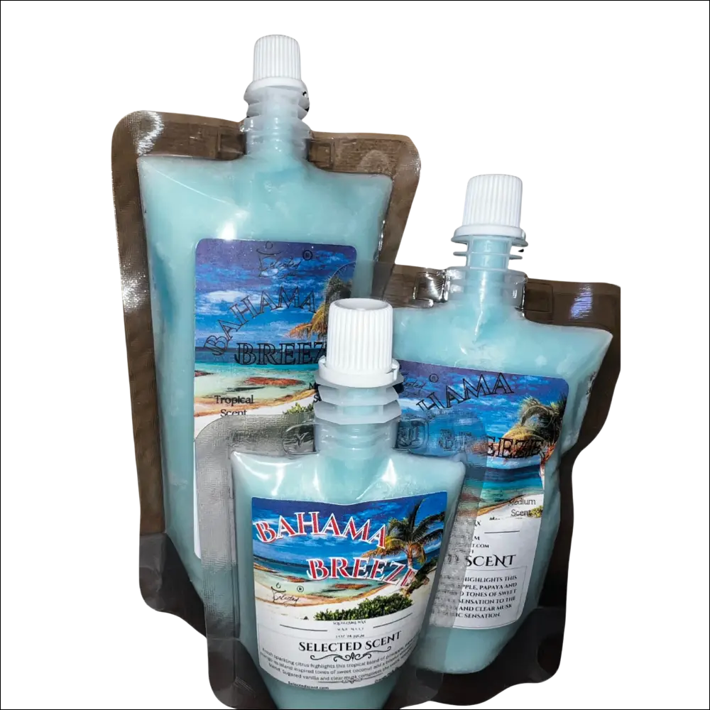 Bahama breeze squeezable wax melt tropical scented for home