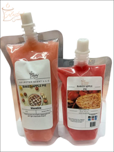 Selected Scent baked apple pie wax melt in resealable pouch with scented wax inside