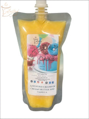 Selected Scent birthday cake wax melt in yellow pouch with creamy butter and vanilla scent