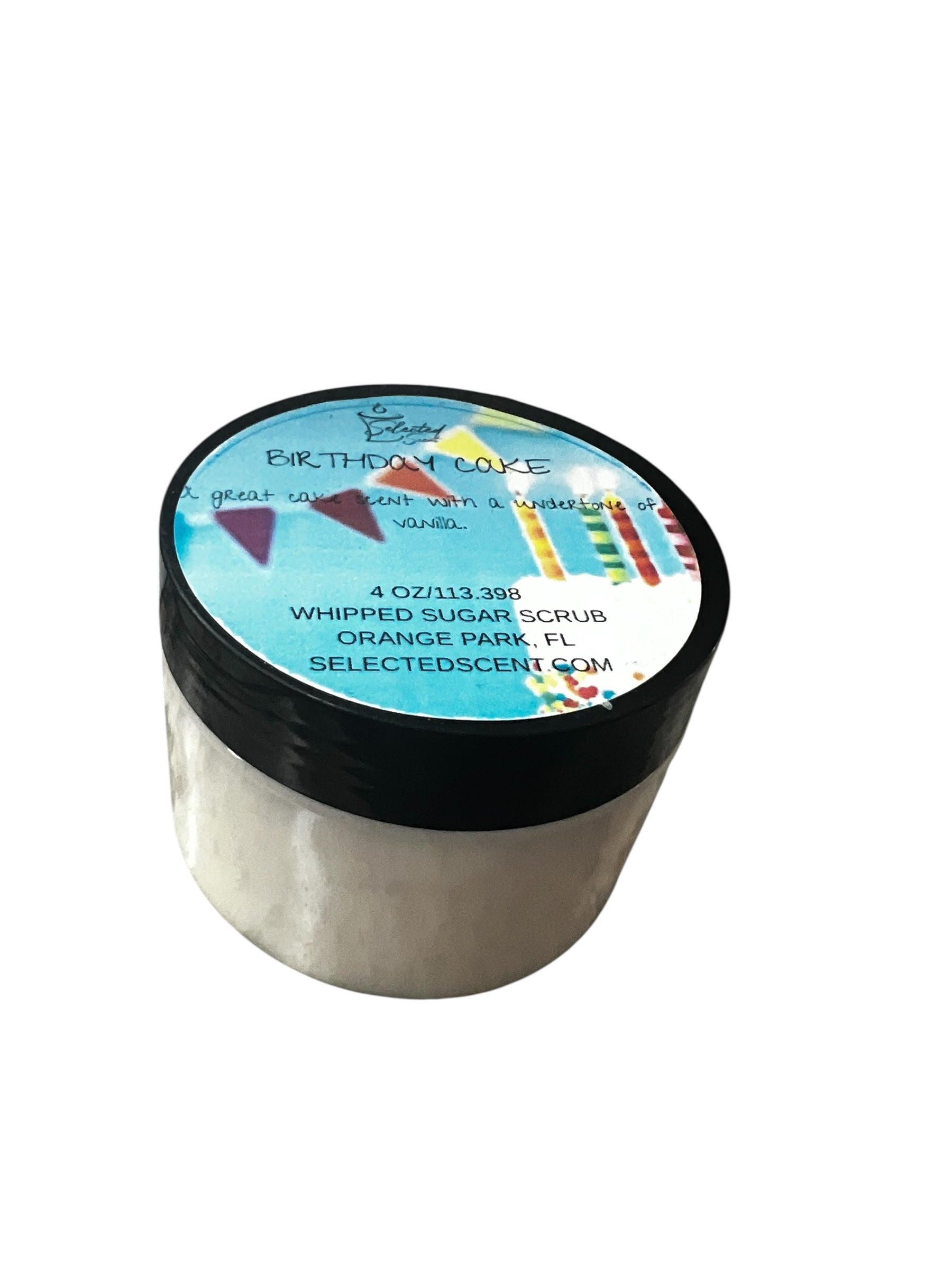 Birthday cake whipped sugar body scrub