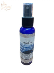 Selected Scent Black Ice woody musky home scent spray in blue bottle with black spray top