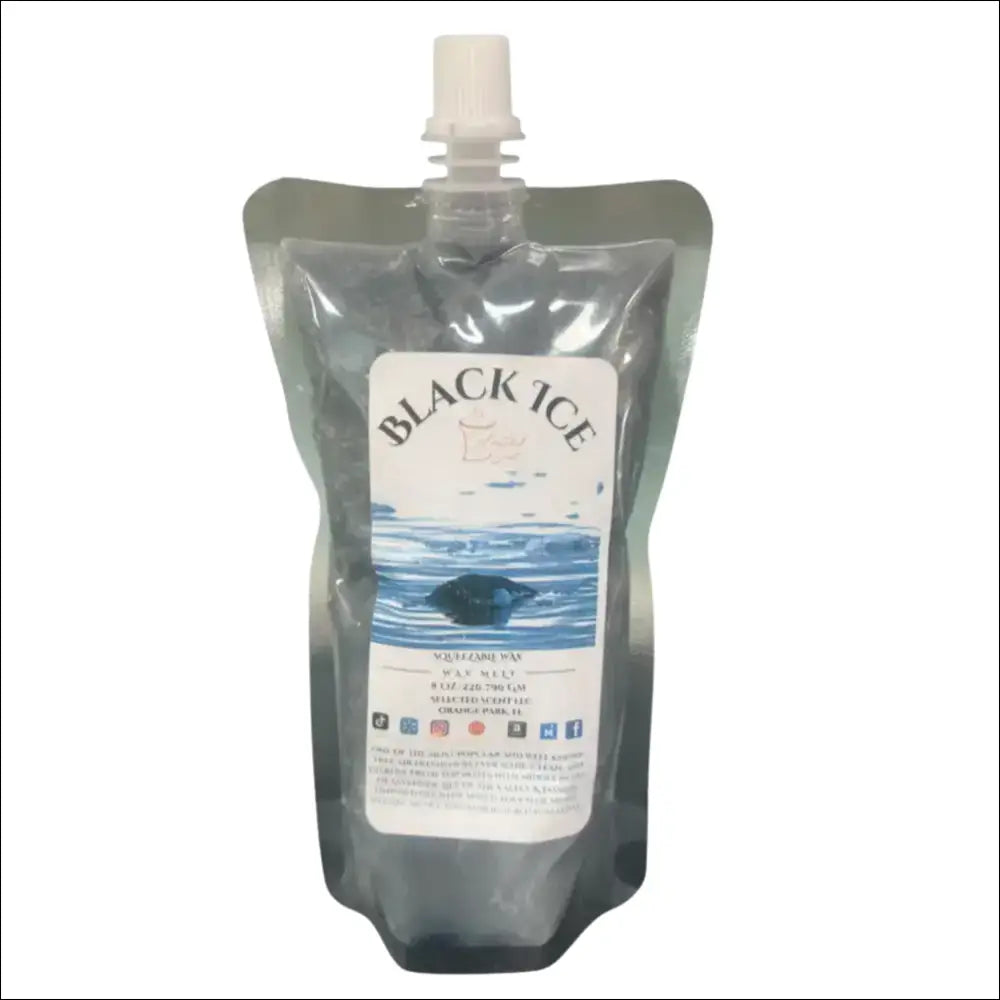 Black ice squeezable wax melt - long-lasting fragrance - 8 ounces