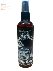 Selected Scent Black Iced Body Mist spray bottle with Alcohol Free formula and ice cube design