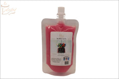 Selected Scent all-natural squeezable wax melts in Bubble Gum scent pink pouch