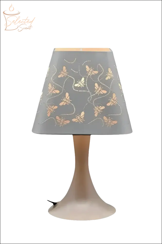 Selected Scent Electric Decorative Warmer with butterfly cutout design and beige base