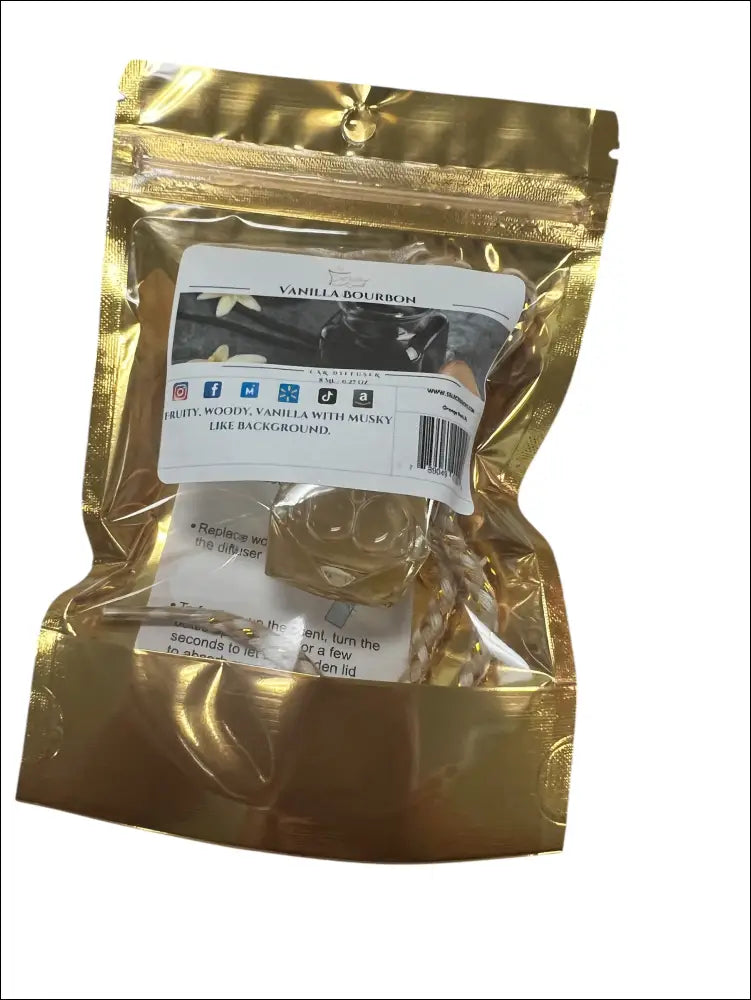 Car diffuser air freshener pendant long lasting - vanilla bourbon