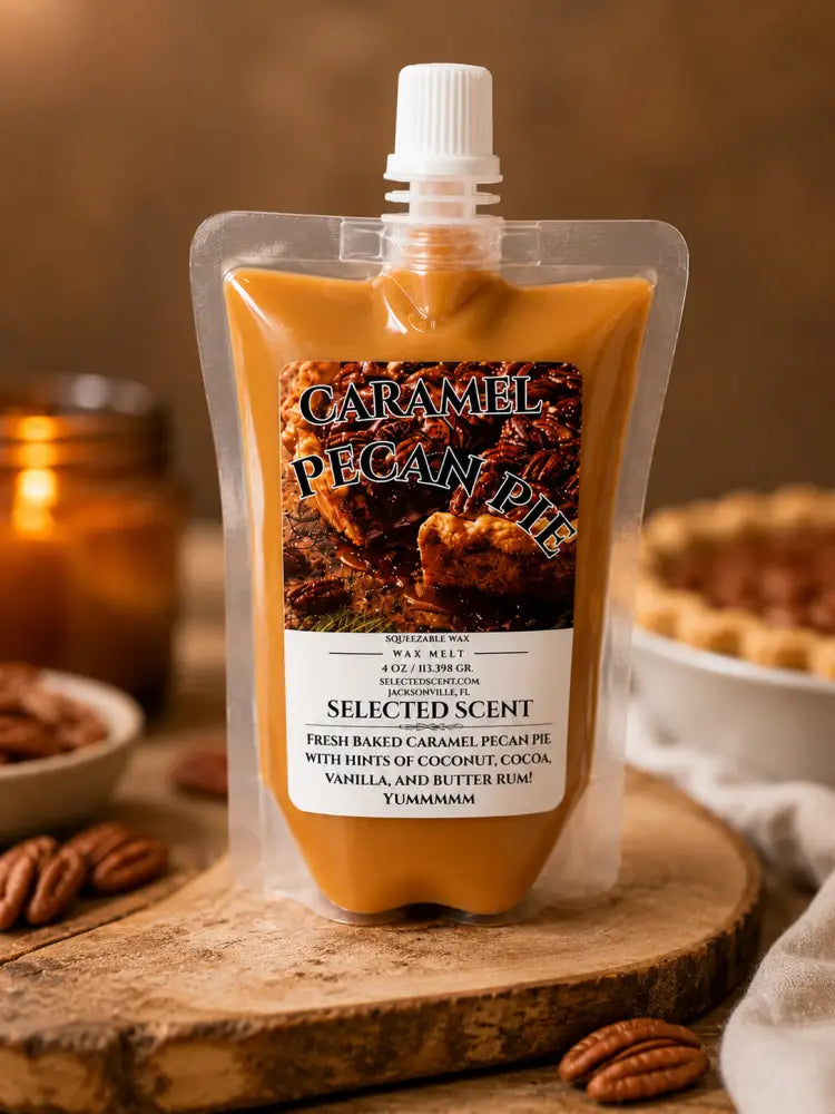 Caramel pecan pie squeezable wax melt limited edition