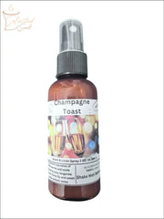 Selected Scent Champagne Toast luxury room and linen mist spray bottle with festive label