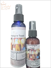 Selected Scent luxury room and linen mist Champagne Toast scent in two spray bottles