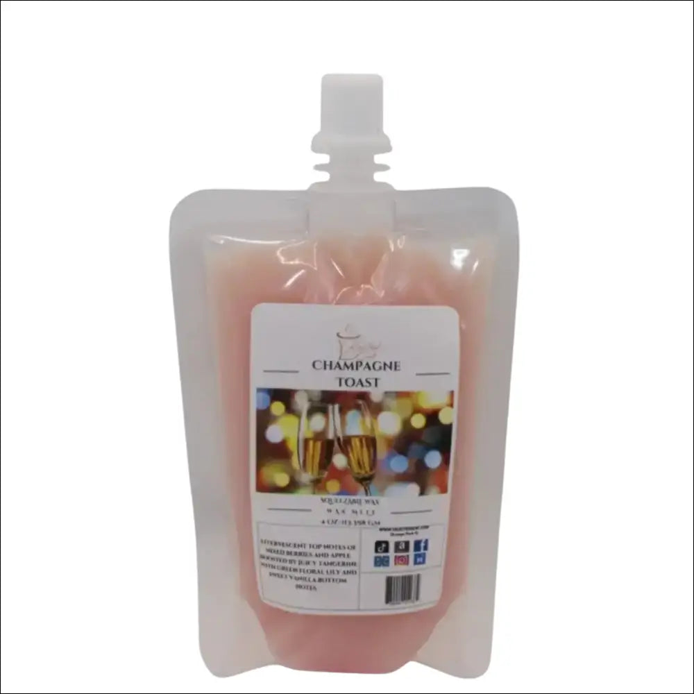 Champagne toast squeezable wax melts for home - 4 ounces