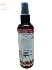 Selected Scent Cheers Body Mist spray bottle alcohol free with floral design label