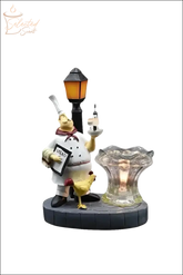 Selected Scent Electric Decorative Warmer featuring chef figurine with menu and lamp design