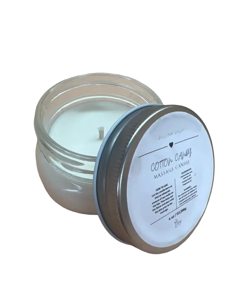 Cotton candy massage 4 oz candle with mango butter