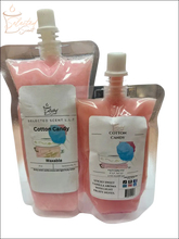 Selected Scent cotton candy squeezable wax melt in pink refill pouches with vanilla aroma