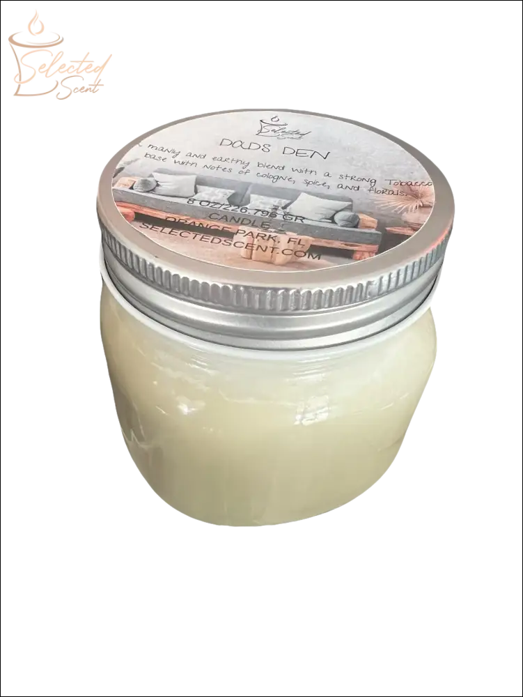 Dad’s Den 8 Oz Candle All Natural Masculine