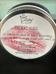 Selected Scent Dark Kiss candle with A Soft Fruity Scent of black raspberry and vanilla bean