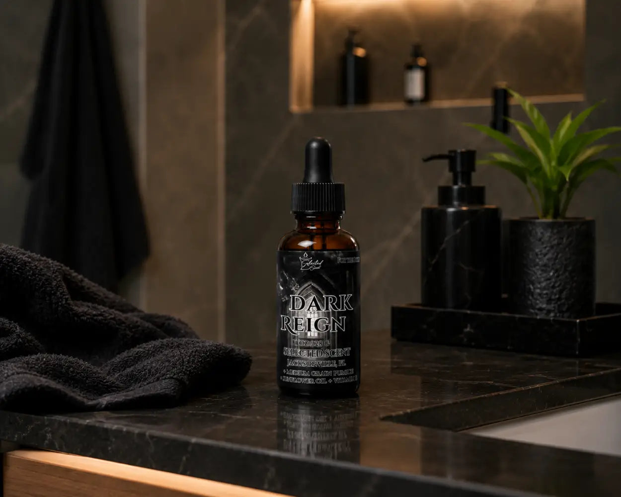 Dark reign body oil – luxurious hydration & captivating fragrance by selected scent
