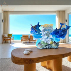 Dolphins in Coral Wax And Oil Warmer Electric Decorative Warmer