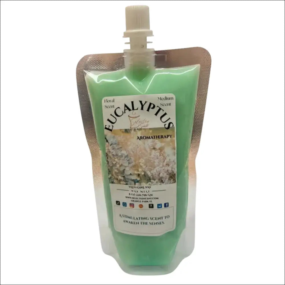 Eucalyptus squeezable wax melt natural scented - 8 ounces
