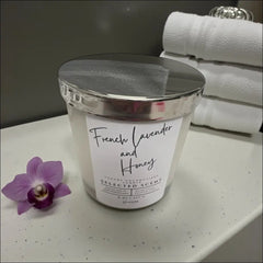 French lavender and honey 8 oz candle