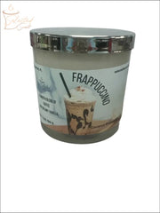 Selected Scent frappuccino all natural coffee fragrance candle in glass jar with silver lid