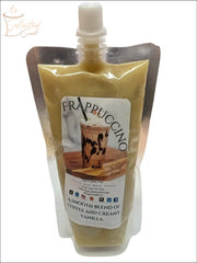 Selected Scent Frappuccino coffee scented wax melt in a resealable pouch with creamy vanilla blend