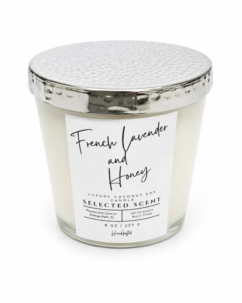 French lavender and honey 8 oz candle