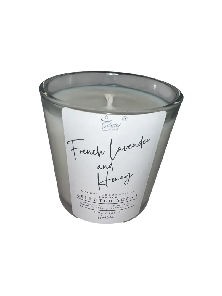 French lavender and honey 8 oz candle