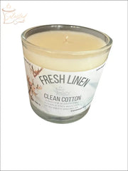 Fresh Linen And Clean Cotton 8 Oz Candle Duo Clean Scented