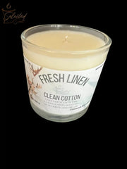 Fresh Linen And Clean Cotton 8 Oz Candle Duo Clean Scented