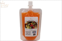 Selected Scent long lasting wax melts for home in bright orange pouch with fruit slices scent