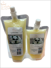 Selected Scent gardenia squeezable wax melt two pack with floral fragrance in yellow pouches