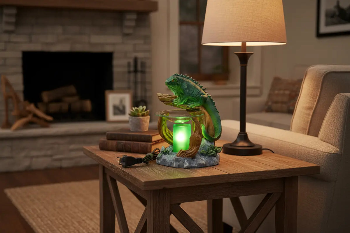 Iguana wax oil warmer electric with dimmer wheel