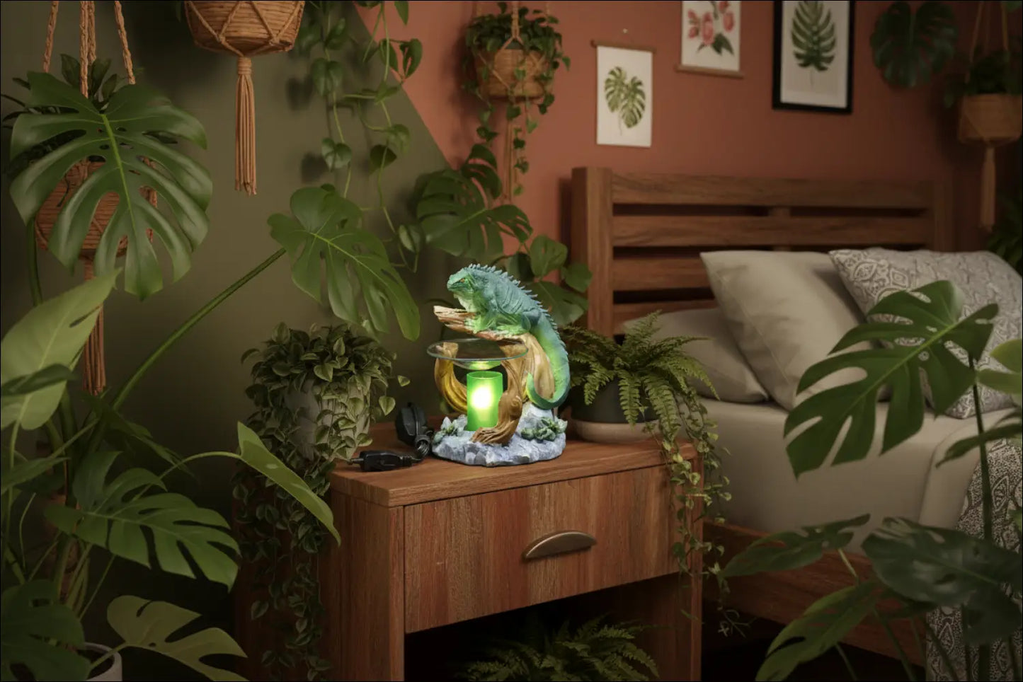Iguana wax oil warmer electric with dimmer wheel