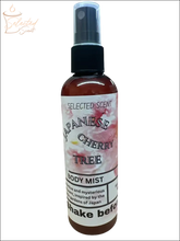 Selected Scent Japanese Cherry Tree body mist spray bottle with alcohol free formula