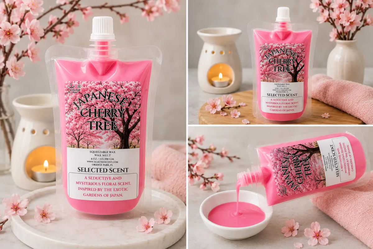 Japanese cherry tree squeezable wax melt