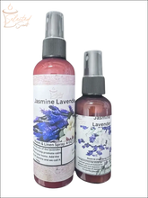 An Aromatherapy Selected Scent Original Jasmine Lavender room and linen spray bottles in two sizes