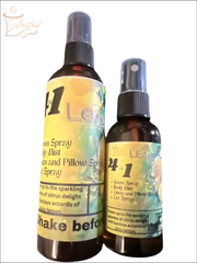 Selected Scent spray bottles featuring Concentrated Freshness lemon scent for room body and pillow use