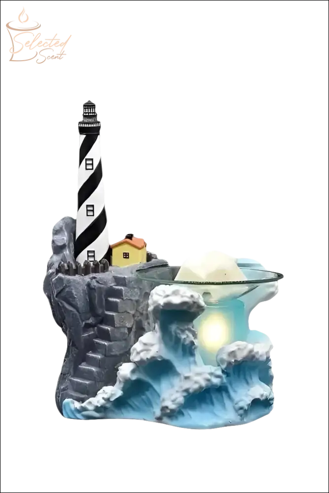 Selected Scent Electric Decorative Warmer with lighthouse and ocean waves design