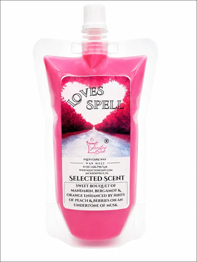 Love spell squeezable wax melt romantic home scent - 8 ounces