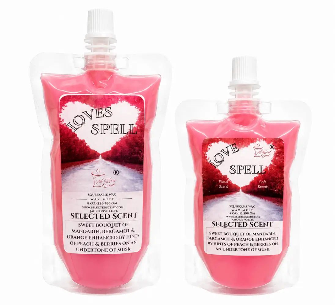 Love spell squeezable wax melt romantic home scent